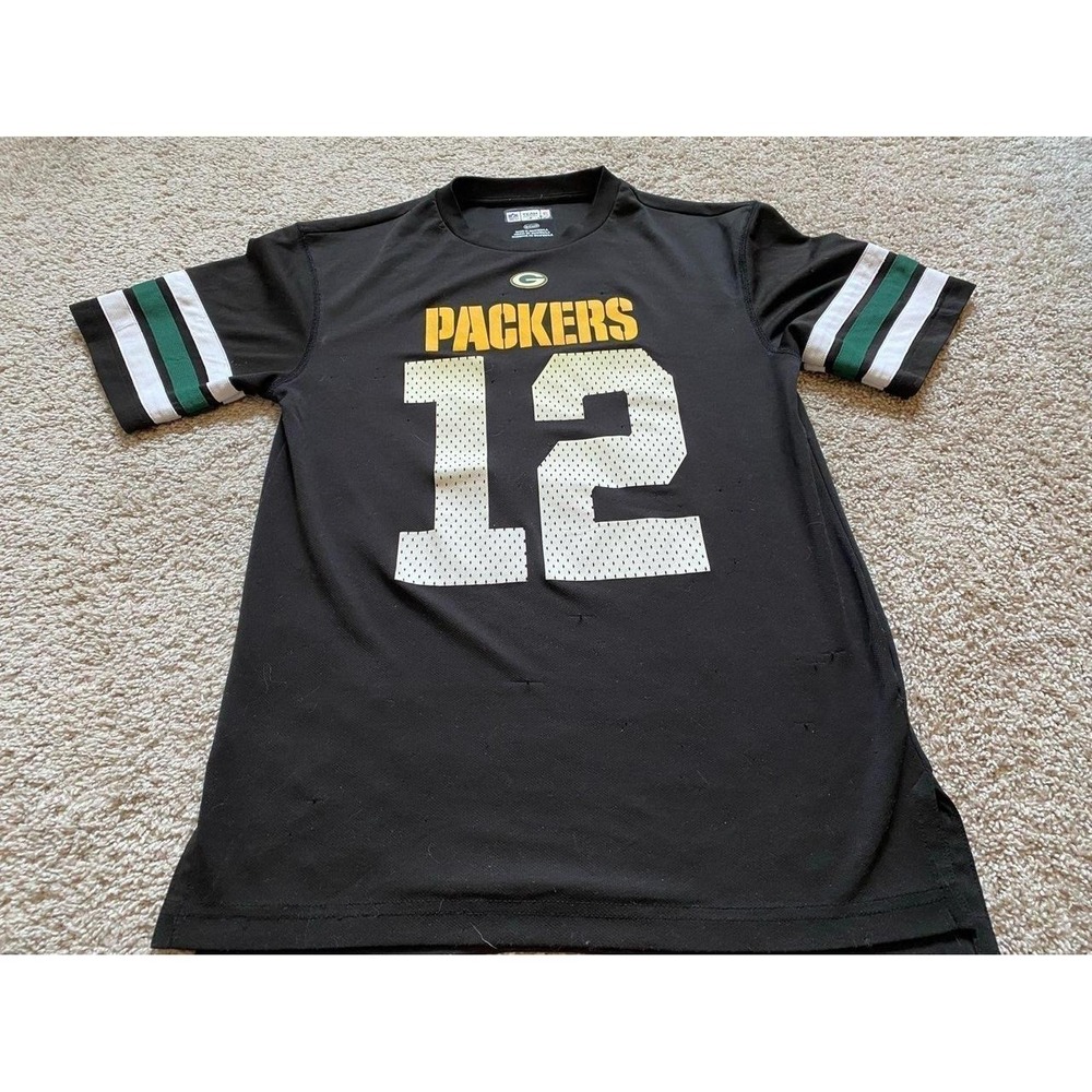 NFL Jersey Packers Men Small Rogers 12 Shirt Green Bay Football